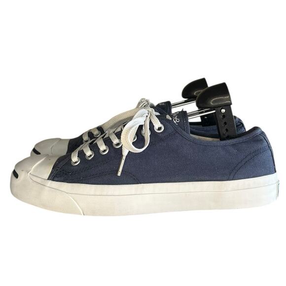 Unisex Converse Jack Purcell 1Q811 Canvas Athletic Skate Sneaker Size 8/9.5 Blue - Picture 1 of 6
